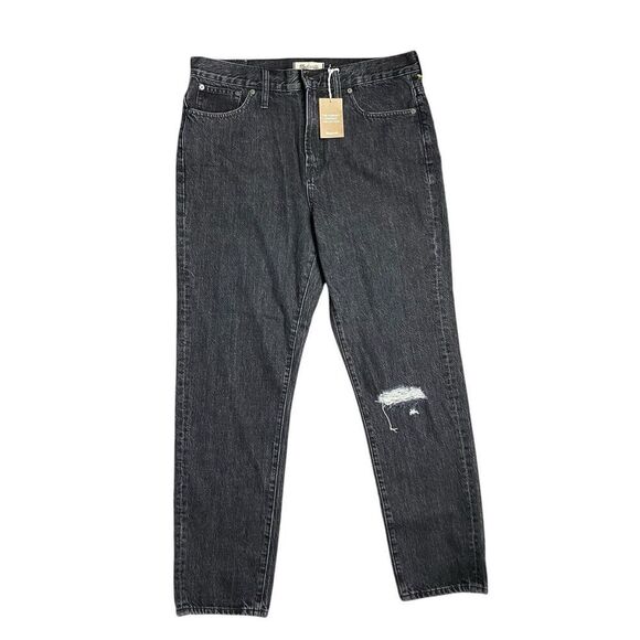 Madewell Jeans WMNS 31 Black The Perfect Vintage Roxstone Wash: Knee-Rip Edition - Picture 2 of 13